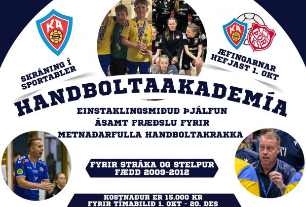 Handboltaakadema fyrir fluga krakka