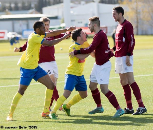 KA og Selfoss skildu jfn eftir trlegan leik