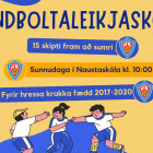 Handboltaleikjasklinn hefst aftur 15. jan