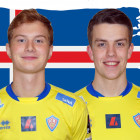 Adam rn og Sveinn Margeir  U19