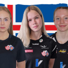 Angela, Amala og Krista  rtaksfingum U16