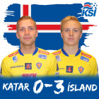 Danel og Torfi lku  3-0 sigri  Katar